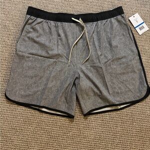 Men's Lightweight Athletic Shorts in Charcoal Gray